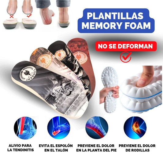 Plantilla Anatómica Memory Foam