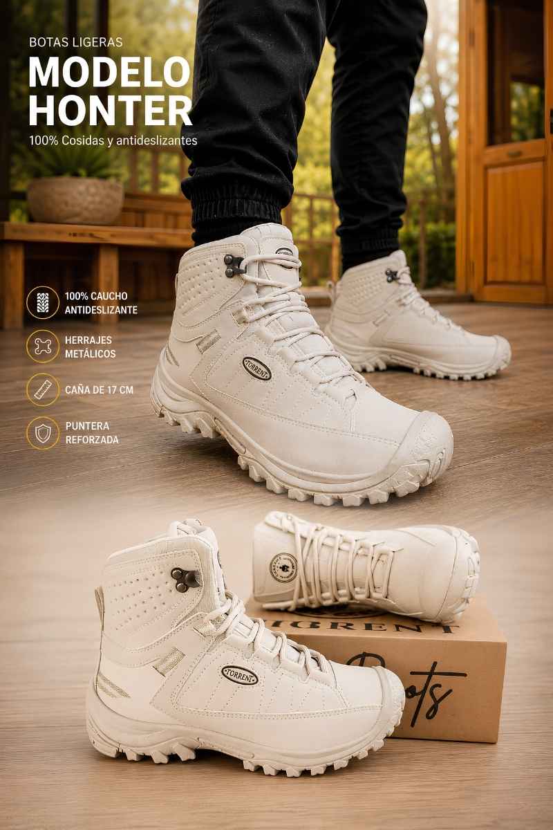 Botas 100% Cosidas Calidad Premium ⚠️(No Tienen Puntera de Seguridad)