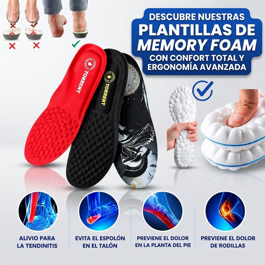 Plantilla Anatómica Memory Foam